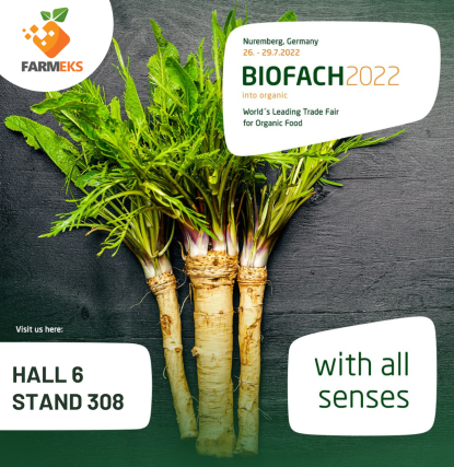 Farmeks is going to Biofach! Hall 6 - Stand 308